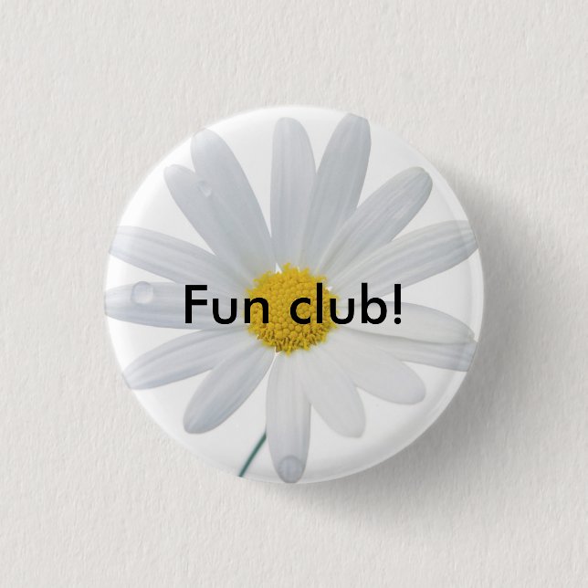 daisy, Fun club! Button (Front)