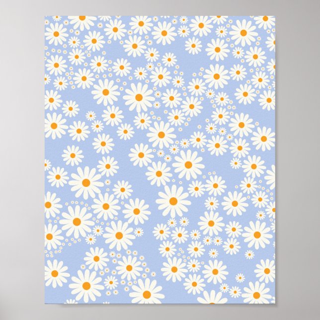 Daisy Garden 10 Baby Blue Poster (Front)