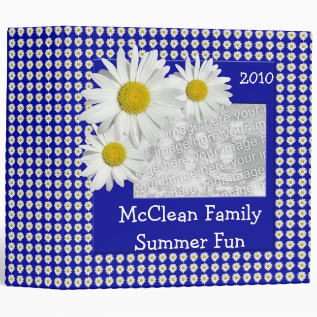 Daisy Garden 2 inch Custom Photo Binder (Front/Spine)