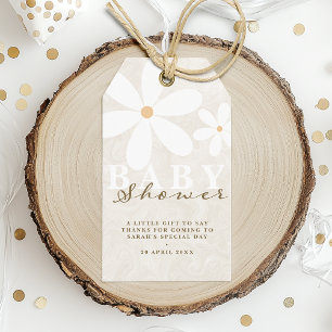 Daisy Garden Baby Shower Gender Neutral Thank You Gift Tags