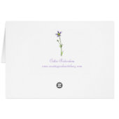 Daisy Garden Birdhouse Watercolor Flowers Blank (Back Horizontal)