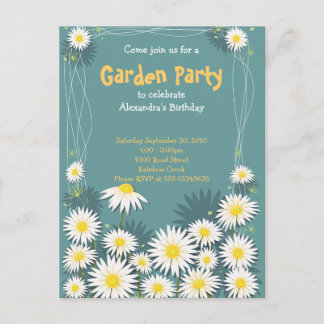 Daisy Garden Birthday Party Invitation 2