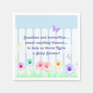 "Daisy Garden" - poem Napkins