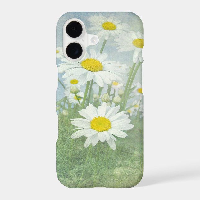 daisy garden with texture iphone case (Back)