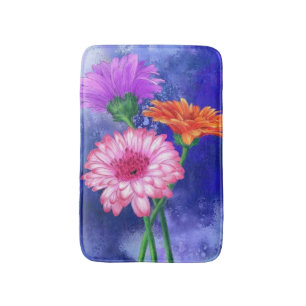 Daisy Gerbera Bath Mat