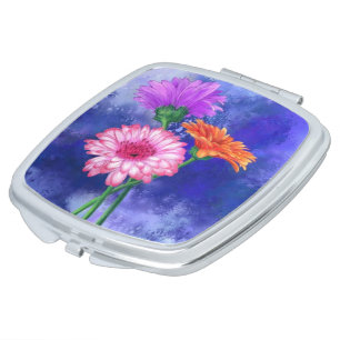 Daisy Gerbera Compact Mirror
