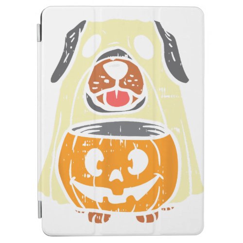 Daisy Ghost Cat Groovy Halloween Spooky Vintage Fl iPad Air Cover