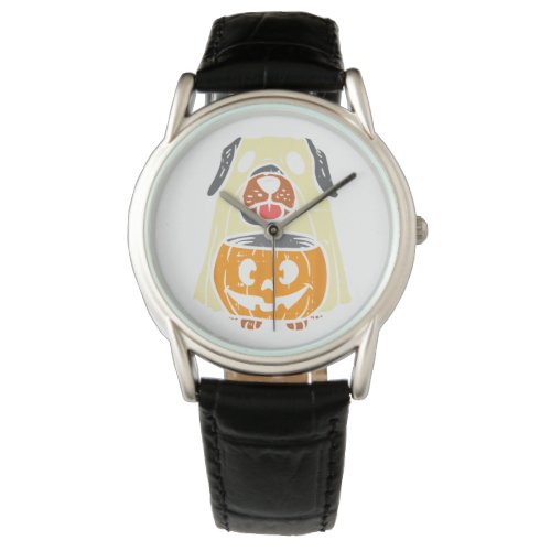 Daisy Ghost Cat Groovy Halloween Spooky Vintage Fl Watch