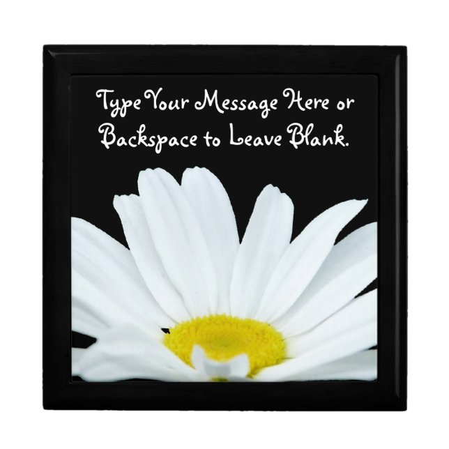 Daisy Gift Box Personalized Daisy Jewelry Box (Front)