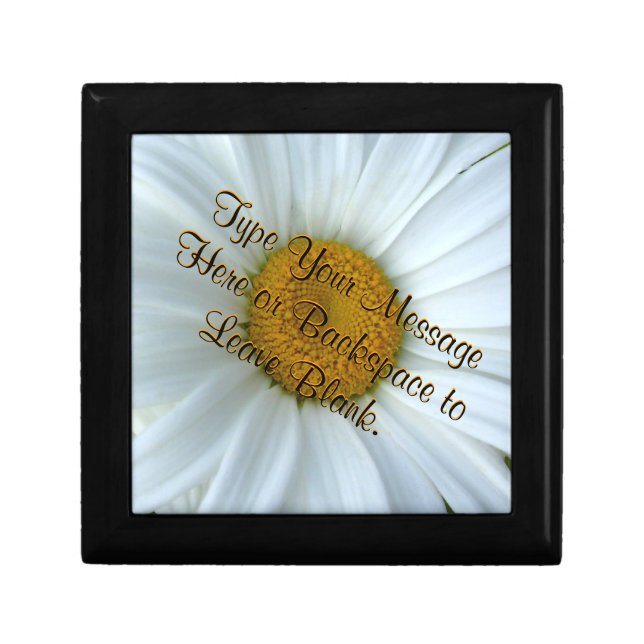 Daisy Gift Box Personalized Daisy Jewelry Box (Front)
