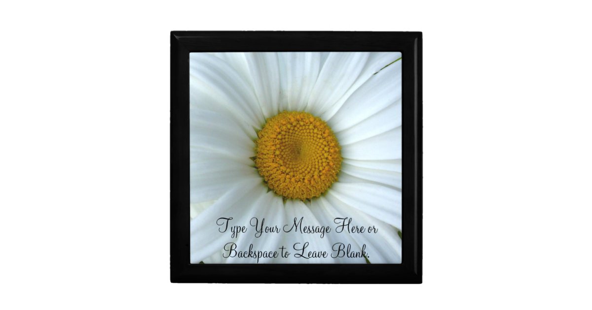 Daisy Gift Box Personalized Daisy Jewelry Box Zazzle