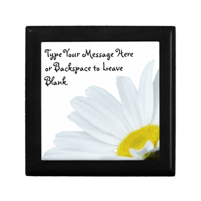 Daisy Gift Box Personalized Daisy Jewelry Box (Front)
