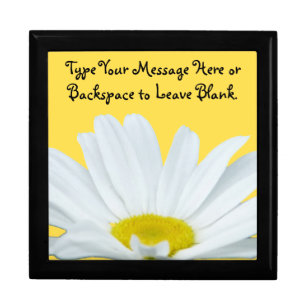 Daisy Gift Box Personalized Daisy Jewelry Box