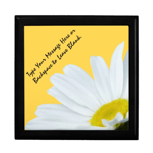 Daisy Gift Box Personalized Daisy Jewelry Box (Front)