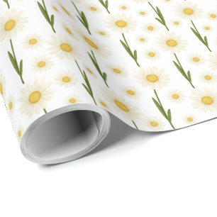 Daisy Gift Wrapping Paper