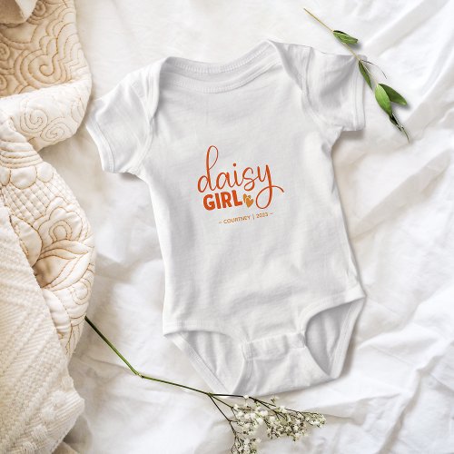 Daisy Girl _ Baby Romper Bodysuit