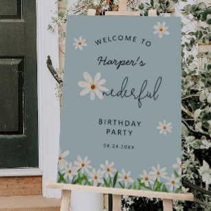 Daisy Girl's ONEderful Party Welcome Sign