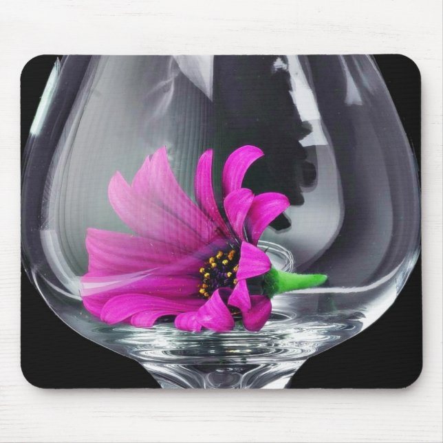 Daisy Glass Art Mouse Pad (Front)