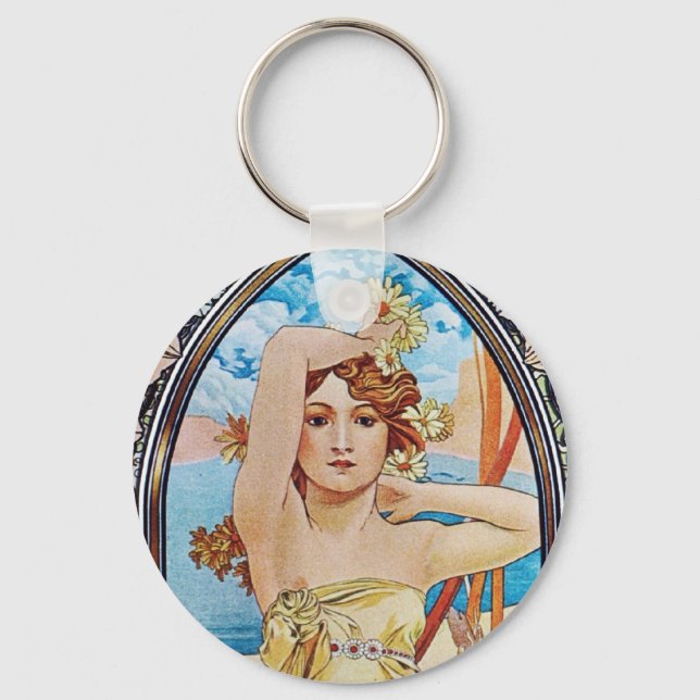 Daisy Goddess Keychain (Front)