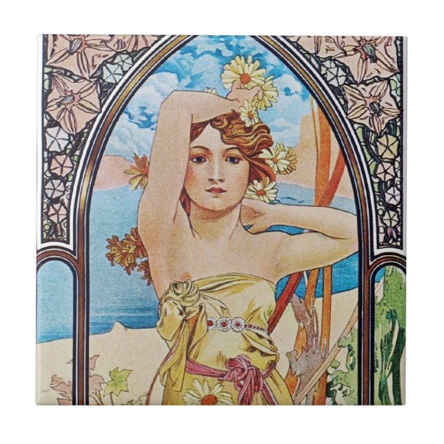 Daisy Goddess Tile (Front)