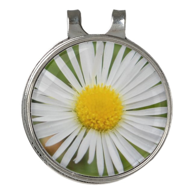 Daisy Golf Hat Clip and Ball Marker (Front)