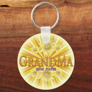Daisy Grandma keychain