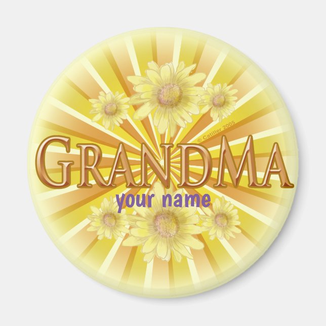 Daisy Grandma magnet (Front)
