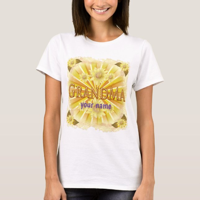 Daisy Grandma  T-Shirt (Front)