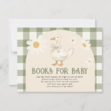 Daisy Green Goose Baby Shower Books for baby