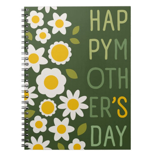 DAISY GREEN - Mother's Day Botanical Notebook (Front)