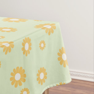 Daisy Green Tablecloth