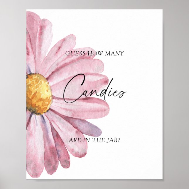 Daisy -guess how many candies Poster (Front)