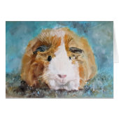 Daisy guinea pig oil painting (Front Horizontal)