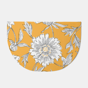 Daisy Heads: Summer Floral Line. Doormat