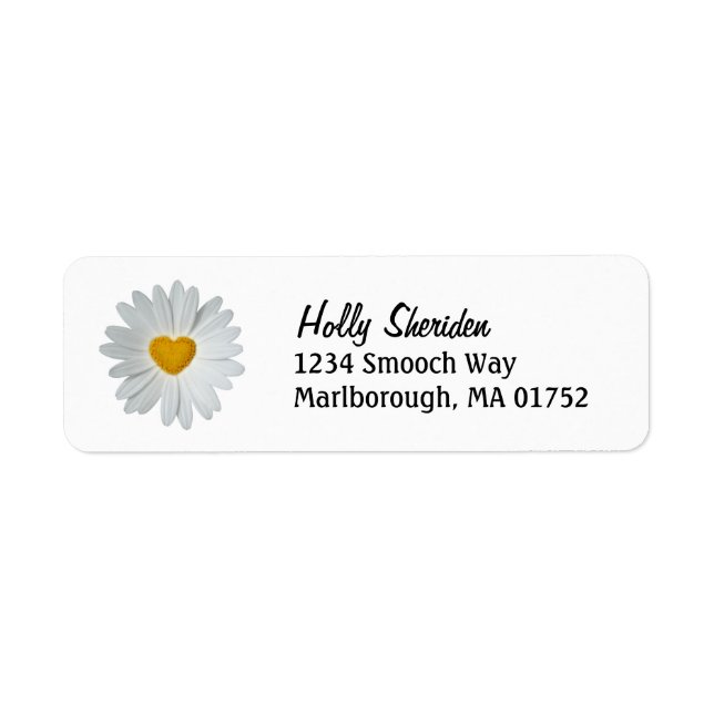 Daisy Heart Address Labels (Front)