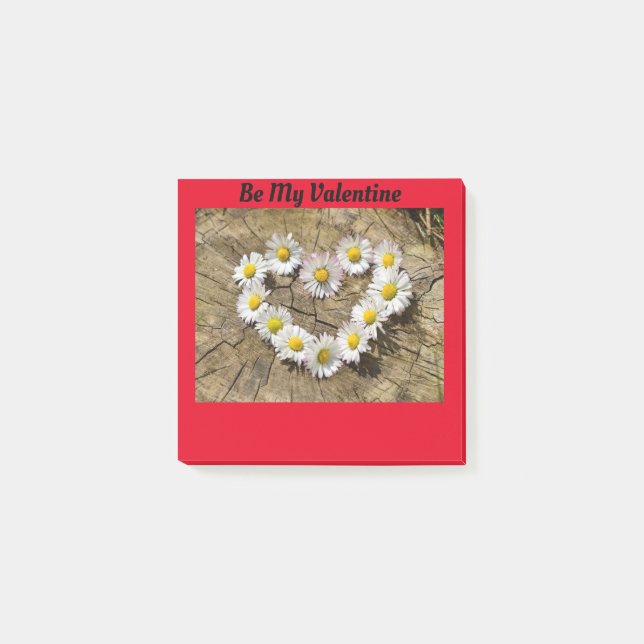 Daisy Heart Valentine Notes (Front)