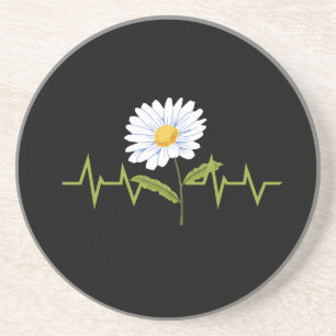 Daisy Heartbeat Coaster