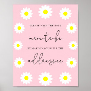 Daisy Help the Busy Mom-to-Be Address an Envelope Poster
