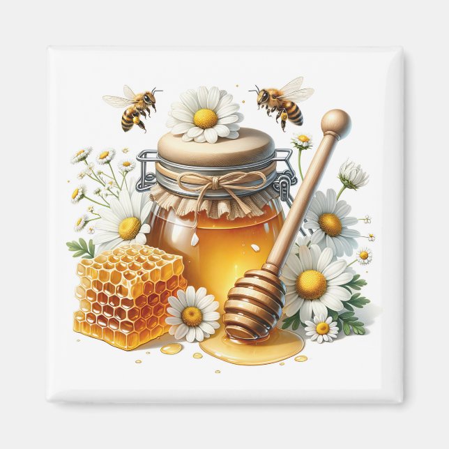 Daisy Honey Magnet   (Front)
