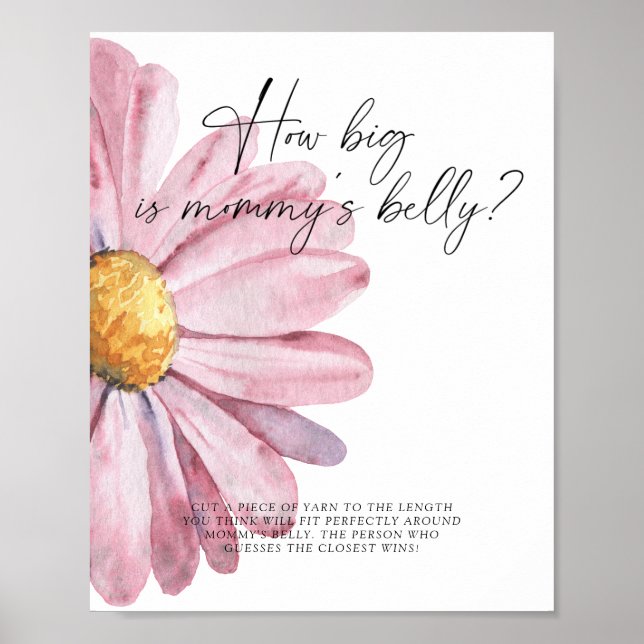 Daisy - how big is mommy's belly game  poster (Front)
