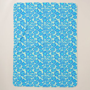 Daisy in 2 shades B02.bblue L Green BG Sherpa Blanket
