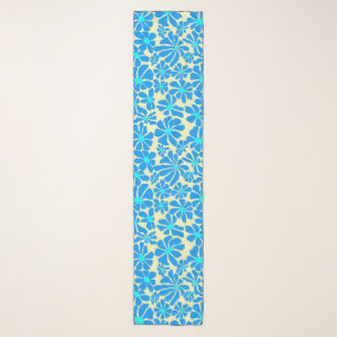 Daisy in 2 shades B02.bblue L Yellow BG Scarf