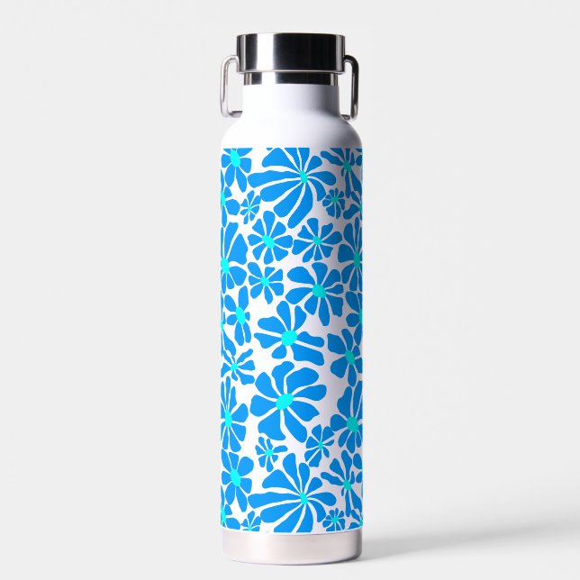 Daisy in 2 shades B02.bblue Water Bottle (Front)