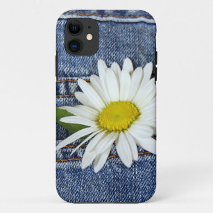 daisy in blue jean pocket iPhone 11 case