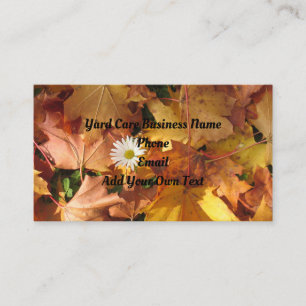 Daisy In Leaves Business Card