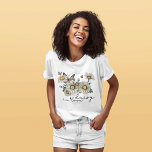 Daisy In Love Wildflower T-shirt at Zazzle