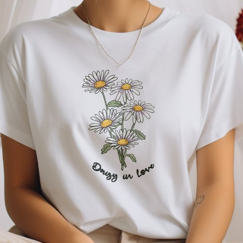 Daisy In Love Wildflower T_Shirt