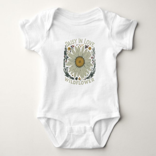 Daisy In Love Wildflower T-Shirt (Front)