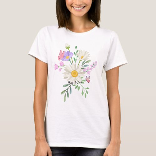 Daisy In Love Wildflower Tote Bag T_Shirt