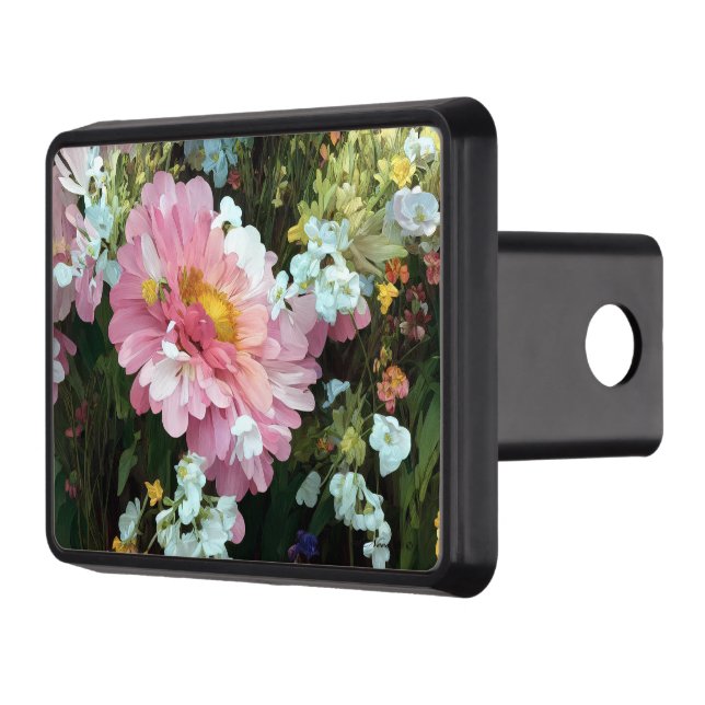 Daisy in Pink Hitch Cover (Left)